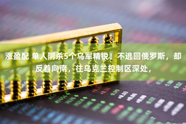涨盈配 单人阴杀5个乌军精锐！不逃回俄罗斯，却反着向南，往乌克兰控制区深处，
