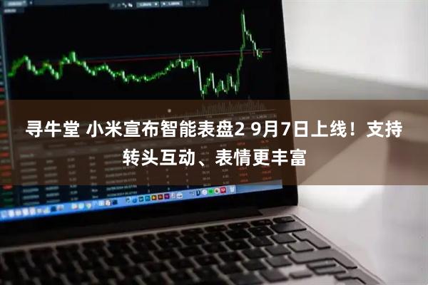寻牛堂 小米宣布智能表盘2 9月7日上线！支持转头互动、表情更丰富